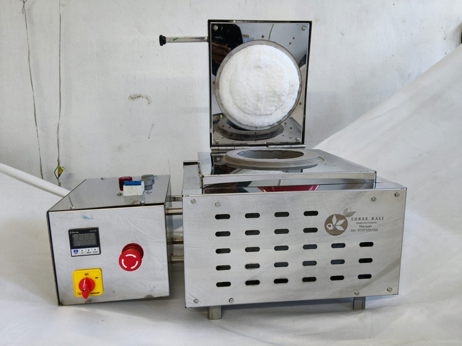 Shree Kali furnace open lid with controller box